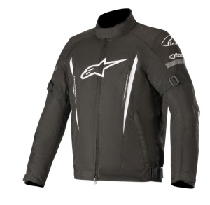 Geaca moto Alpinestars GUNNER v2 WATERPROOF JACKET - barbati, iarna/all season, impermeabila, street, alb/negru