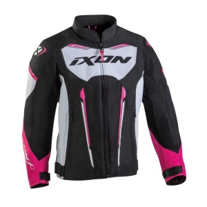 Geaca moto Ixon Striker AIR KID - copii, street/sport, negru/alb