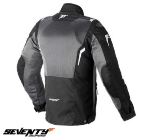 Geaca moto Seventy Degrees SD-JT46 - dama, vara, impermeabila, touring, negru/gri - Img 2
