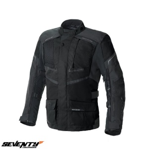 Geaca moto Seventy Degrees SD-JT81 - barbati, all season, impermeabila, urban/touring, negru
