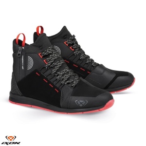 Ghete moto Ixon Freaky WP MS - barbati, all season, impermeabile, urban, negru/rosu/alb