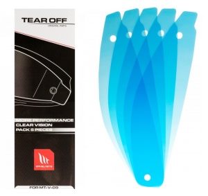 Kit 5 tear-off pentru viziera casca integrala KRE Snake Carbon - KRE SV - KRE+ - Img 2