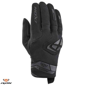 Manusi moto piele Ixon MIG 2 MS - barbati, vara, street, degete tactile, negru