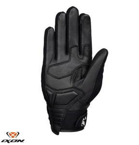Manusi moto piele Ixon MIG MS - barbati, vara, roadster, degete tactile, negru/alb - Img 2