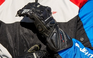 Manusi moto piele Seventy Degrees SD-R12 - barbati, vara, racing, negru - Img 2