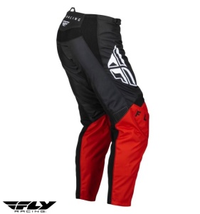 Pantaloni moto Fly Racing F-16 - barbati, cross-enduro, negru/rosu - Img 3