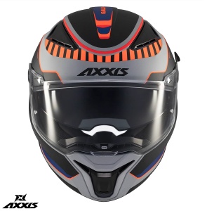 Casca Axxis Panther SV Gale - Integrală, portocaliu mat, Ochelari soare incluși, ECE 22.06 - Img 2