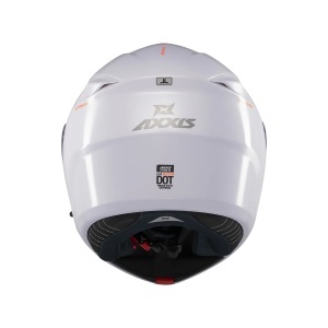 Casca Axxis Storm S SV - Flip-up, alb lucios, ochelari soare incluși, ECE 22.06 - Img 4