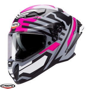 Casca Caberg Drift Evo II SV Horizon N6 Dama Gri/Negru/Fuchsia Mat - Img 2