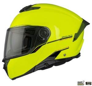 Casca MT Helmets Atom 2 SV - Flip-up, galben fluor lucios, Ochelari soare incluși, ECE 22.06 - Img 2