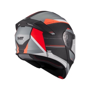 Casca MT Helmets Genesis SV Raccoon B5 - Flip-up, rosu mat, Ochelari soare incluși, ECE 22.06 - Img 4