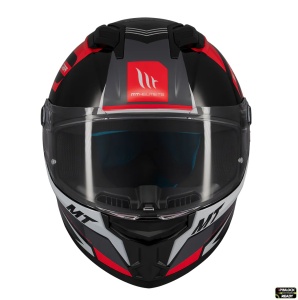 Casca MT Helmets Stinger 2 Tron - Integrală, negru/rosu lucios, ECE 22.06 - Img 3