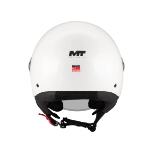 Casca MT Helmets Street S Pure - Open face, alb lucios, ECE 22.06 - Img 4