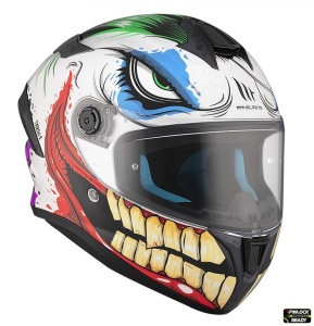 Casca MT Helmets Targo S Joke - Integrală, alb lucios, ECE 22.06 - Img 4