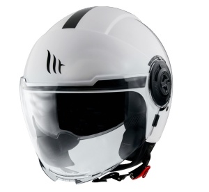 Casca MT Helmets Viale SV S - Open face, alb lucios, ECE 22.06 - Img 2