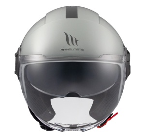 Casca MT Helmets Viale SV S - Open face, gri lucios, Ochelari soare incluși, ECE 22.06 - Img 3