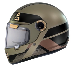 Casca MT Jarama 68th C9 Retro Auriu mat - Img 1