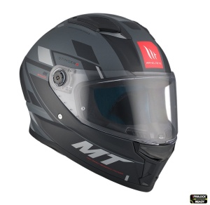 Casca MT Stinger 2 Zivze C2 Negru/Gri Mat - Img 4