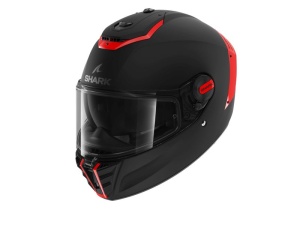 Casca SHARK SPARTAN RS BLANK SP - Integrală, negru mat/rosu - Img 4