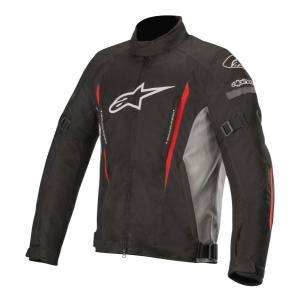 Geaca moto Alpinestars GUNNER v2 WATERPROOF JACKET - barbati, iarna/all season, impermeabila, street, gri/negru/rosu
