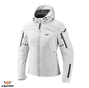 Geaca moto Ixon Burning LS - dama, all season, impermeabila, urban/touring/adventure, gri lucios