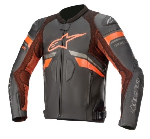 Geaca moto piele Alpinestars GP PLUS R V3 RIDEKNIT - barbati, vara, sport, negru/rosu