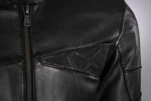 Geaca moto piele Ixon Cranky MS - barbati, all season, urban/heritage, negru - Img 3