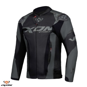 Geaca moto piele Ixon Vortex 3 MS - barbati, vara, racing, negru