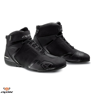 Ghete moto Ixon Gambler WP MS - barbati, all season, impermeabile, roadster, negru