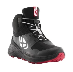 Ghete moto Ixon Snake WP MS - barbati, impermeabile, urban/adventure, negru/alb/rosu