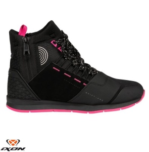 Ghete moto Ixon YM-926 - dama, impermeabile, negru/fuchsia roz - Img 3