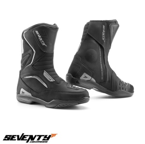 Ghete moto Seventy Degrees SD-BT3 - unisex, impermeabile, touring, negru