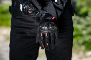 Manusi moto Ixon Rise Air 2 MS - barbati, roadster, negru/rosu - Img 3