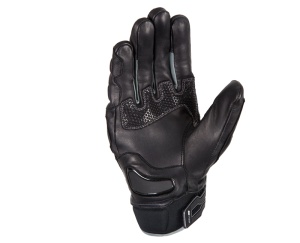 Manusi moto piele Seventy Degrees SD-N32 - barbati, vara, racing/naked, negru/gri - Img 2