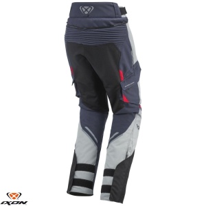 Pantaloni moto Ixon Midgard LS - dama, all season, impermeabili, touring/adventure, gri/navy/negru - Img 2