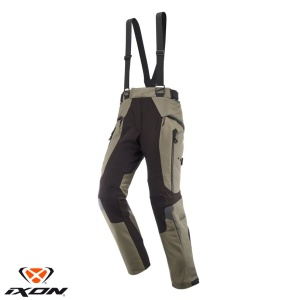 Pantaloni moto Ixon Odin - barbati, impermeabili, touring/adventure, khaki/negru
