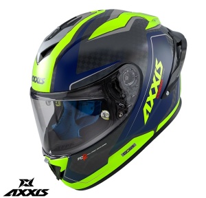 Casca Axxis Cobra Rage - Integrală, galben fluor lucios