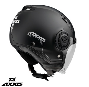 Casca Axxis Metro - Open face, negru lucios - Img 3