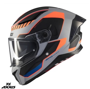 Casca Axxis Panther SV Gale - Integrală, portocaliu mat, Ochelari soare incluși, ECE 22.06