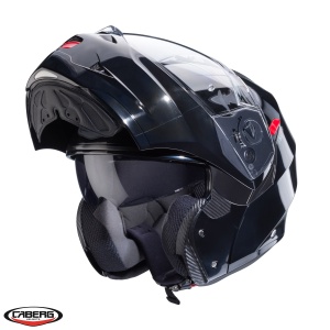 Casca Caberg Duke X SV - Flip-up, negru lucios, ECE 22.06
