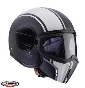 Casca Caberg Ghost Legend - Adventure, negru/alb mat