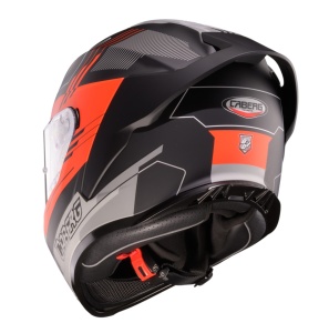 Casca Caberg Roxter Colt R9 - Integrală, negru/rosu/gri mat - Img 4