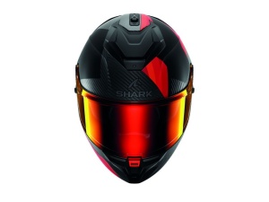 Cască Integrală SHARK SPARTAN GT PRO DOKHTA CARBON MAT negru/rosu mat - Img 3