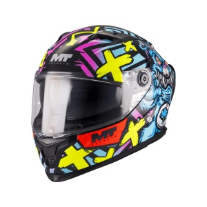 Casca MT Helmets Braker SV Crazy Teddy - Integrală, ochelari soare incluși, ECE 22.06