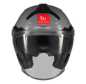 Casca MT Helmets Cosmo SV - Open face, gri lucios, Ochelari soare incluși, ECE 22.06 - Img 3