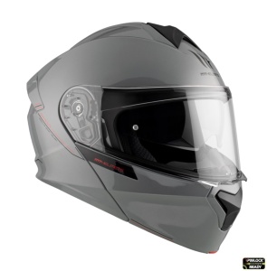 Casca MT Helmets Genesis SV - Flip-up, gri lucios, Ochelari soare incluși, ECE 22.06 - Img 4