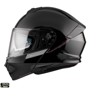 Casca MT Helmets Genesis SV - Flip-up, negru lucios, ochelari soare incluși, ECE 22.06 - Img 2