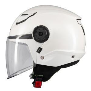 Casca MT Helmets Lite Kids Pure - Open face, alb lucios, ECE 22.06 - Img 2