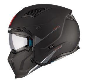 Casca MT Helmets Streetfighter SV S - Adventure, negru mat, Ochelari soare incluși, ECE 22.06 - Img 2