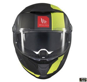 Casca MT Helmets Thunder 4 SV Treads - Integrală, galben fluor mat, Ochelari soare incluși, ECE 22.06 - Img 3
